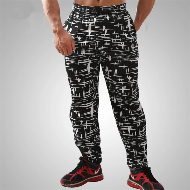 Pantaloni larghi da Bodybuilding da uomo pantaloni da palestra in cotone  elasticizzato ad alta elasticità pantaloni sportivi da jogging Crossfit  traspiranti allentati|clothing for fitness|clothing for menclothing gym -  AliExpress