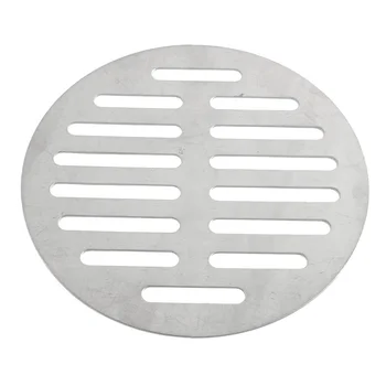 

Home Bathroom Supplies Silver Tone Round Stainless Steel Floor Drain Cover