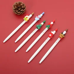 Stylo de noël à Double tête, surligneur Fluorescent, marqueurs de dessin Pastel pour étudiants, fournitures scolaires et de bureau 6 pièces/ensemble 