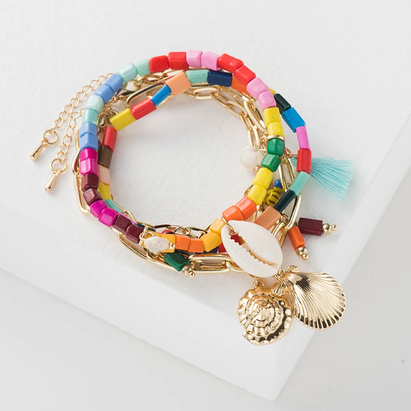 Fever & Free оптовая продажа креативные браслеты с ракушками роскошные золотые