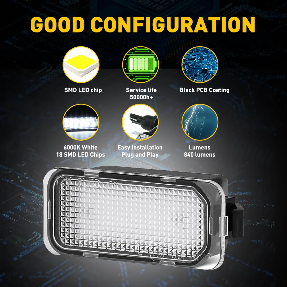 ڵ LED ȣ , 2015-2021    C-Max   Ʈ 150 250 350HD  Ծ XJ XF 6000K, 2x