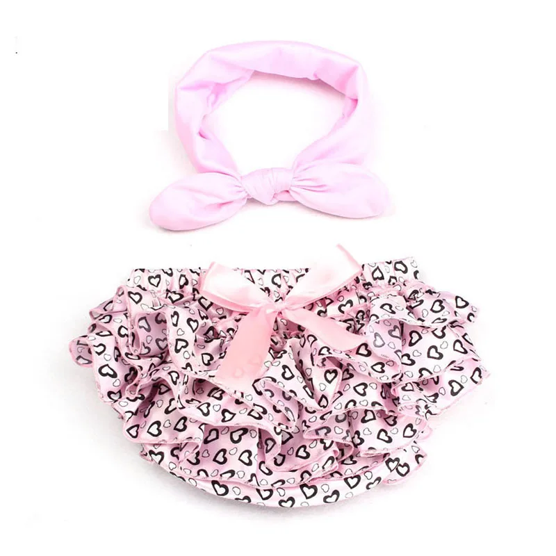 Одежда для малышей Детские шорты и повязка на голову с цветочным принтом