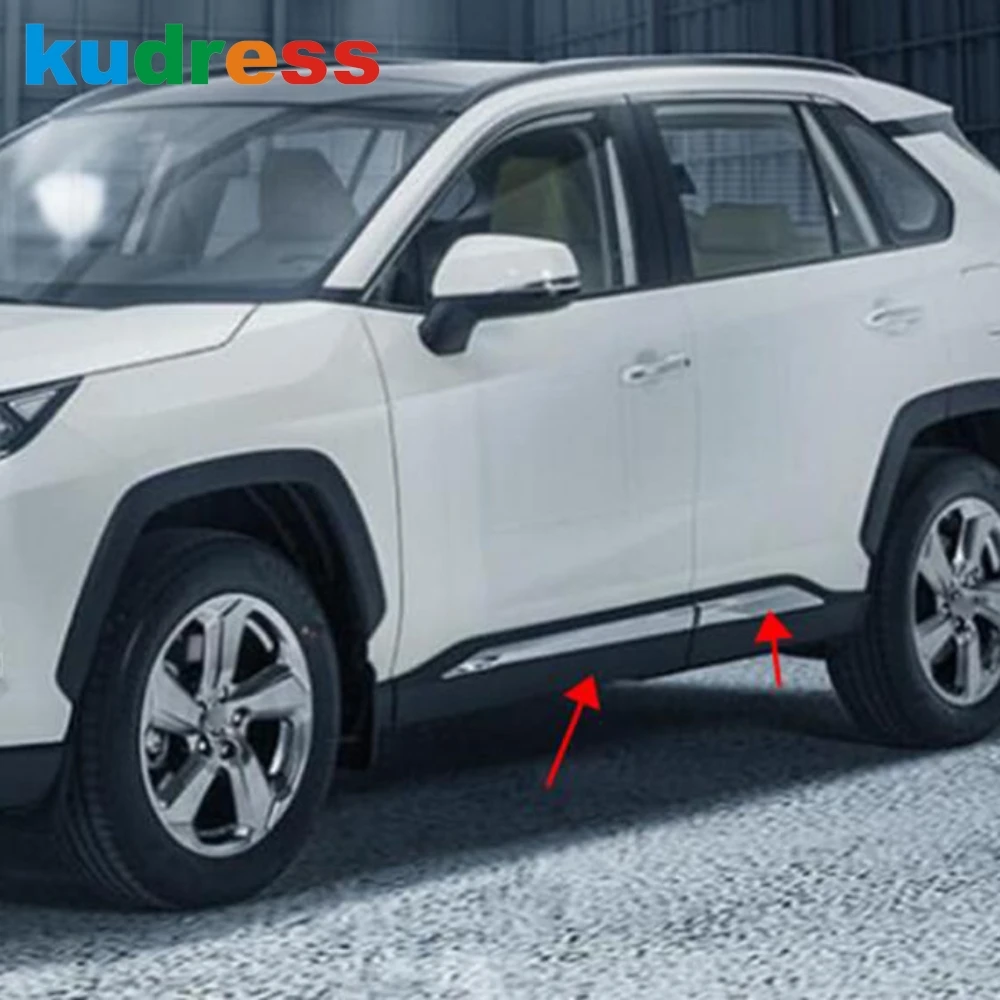 Наклейка на дверь для Toyota RAV4 RAV 4 2019 2020|Хромирование| |
