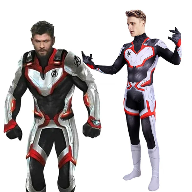 Мстители: конечная игра Quantum warfare, карнавальный костюм супергероя Zentai, комбинезоны, боди, костюм для взрослых и детей на Хэллоуин и Рождество - Цвет: Kids