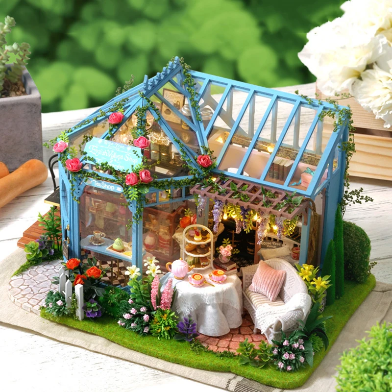 

Handmade DIY Dollhouse Toy Furniture Assemble 3D Miniature Educational Doll Gift
