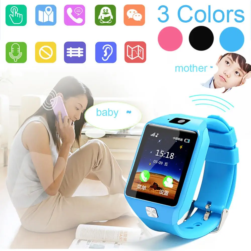 

Q12 Smartwatch DZ09 LBS Kid Smart Watches Baby Watch SIM Card Voice Chat Finder Locator Tracker Anti Lost Monitor Camera ip68
