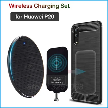 

Qi Wireless Charging Device for Huawei P20 Wireless Charger & USB Type C Adapter Charging Receiver Gift Phone Case P20