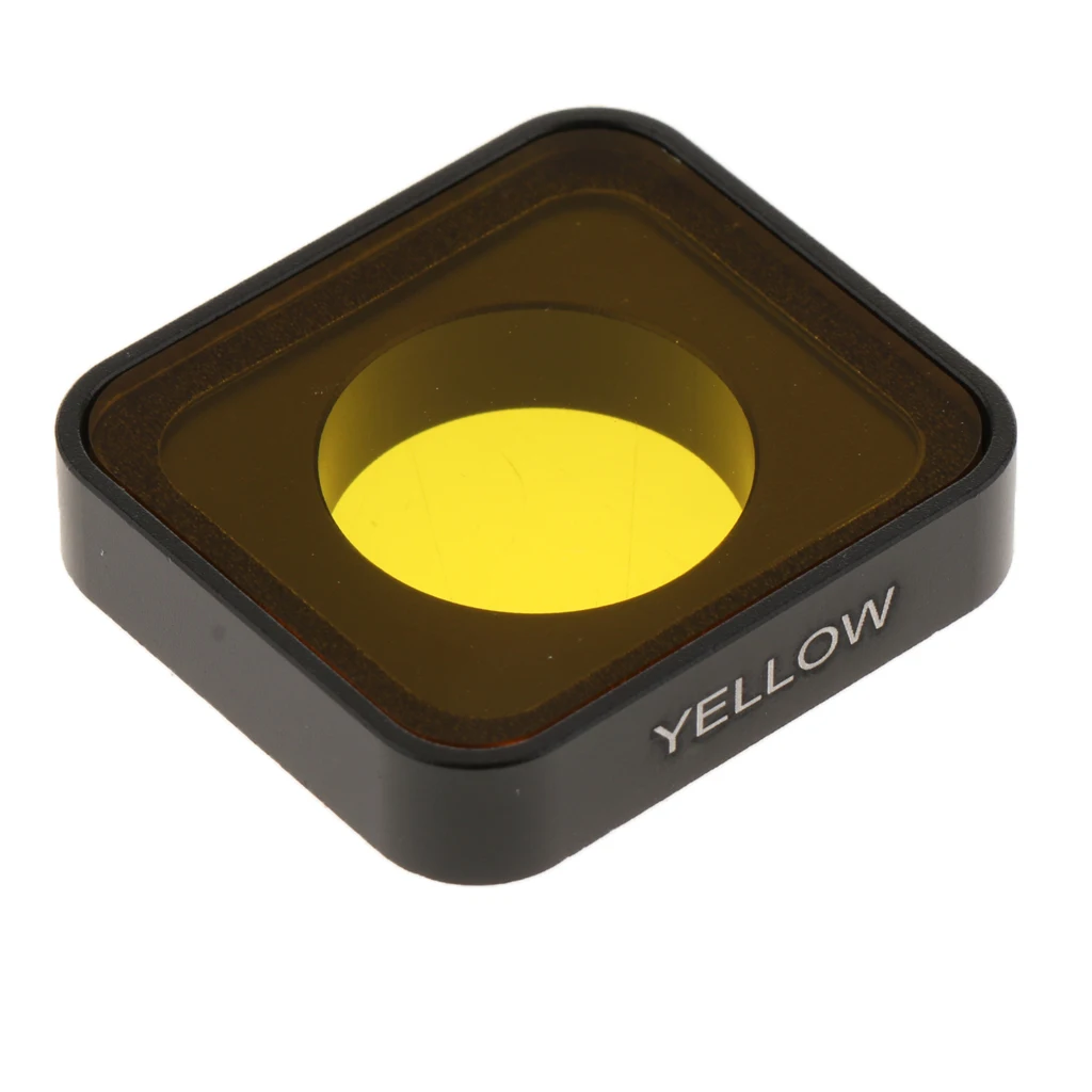 yellow HD UV фильтр объектива Защитная крышка Замена для GoPro Hero 7 5 6 - Color: yellow