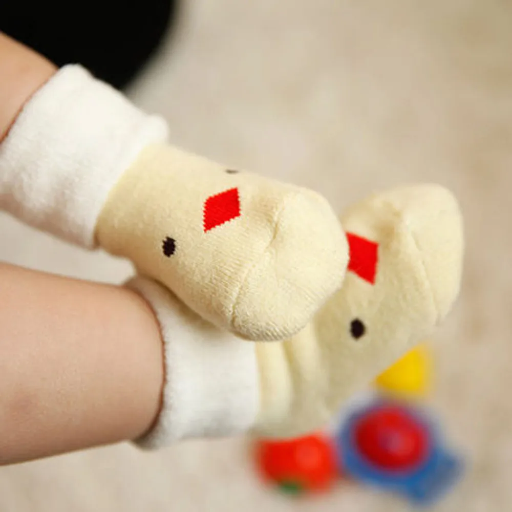 Зимние носки для малышей нескользящие носки для маленьких мальчиков и девочек милые вязаные теплые носки для зимы, носки для обуви для малышей