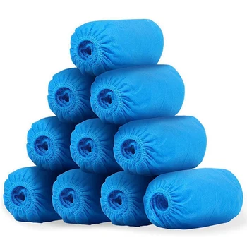 

ASDS-500 Pack (250 Pairs) Disposable Boot & Shoe Covers Non-Slip, Waterproof, Durable, Indoor Protect Your Home, Floors and Shoe