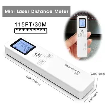 

Digital Laser Distance Meter Range Rangefinder Mini Handheld Distance Measuring Meter Build Measure Device Ruler Test Tool