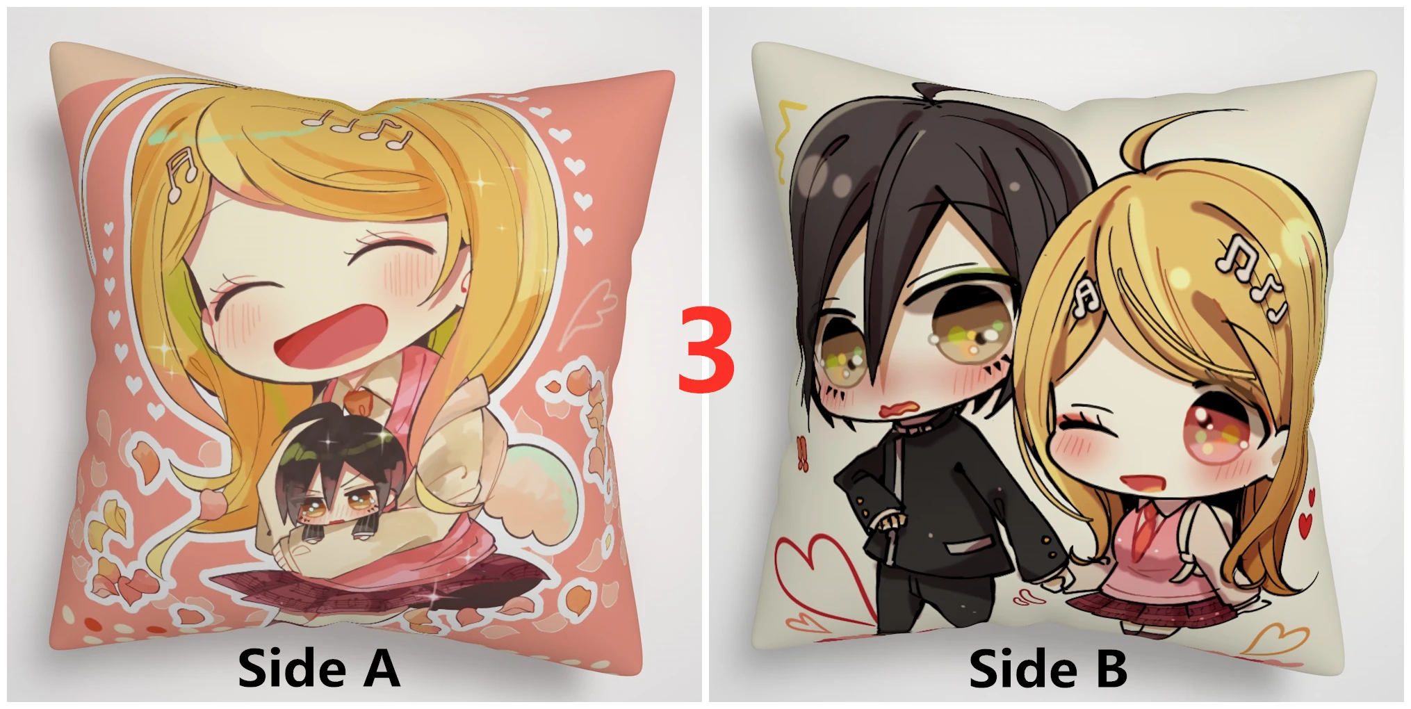 3 Danganronpa V3 Killing Harmony аниме Двусторонняя Подушка Чехол для подушки - Цвет: 3
