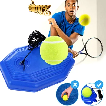 

Tennis Training Tool Exercise Tennis Ball Sport Self-study Rebound Ball With Tennis Trainer Baseboard Sparring Training Aid Tool