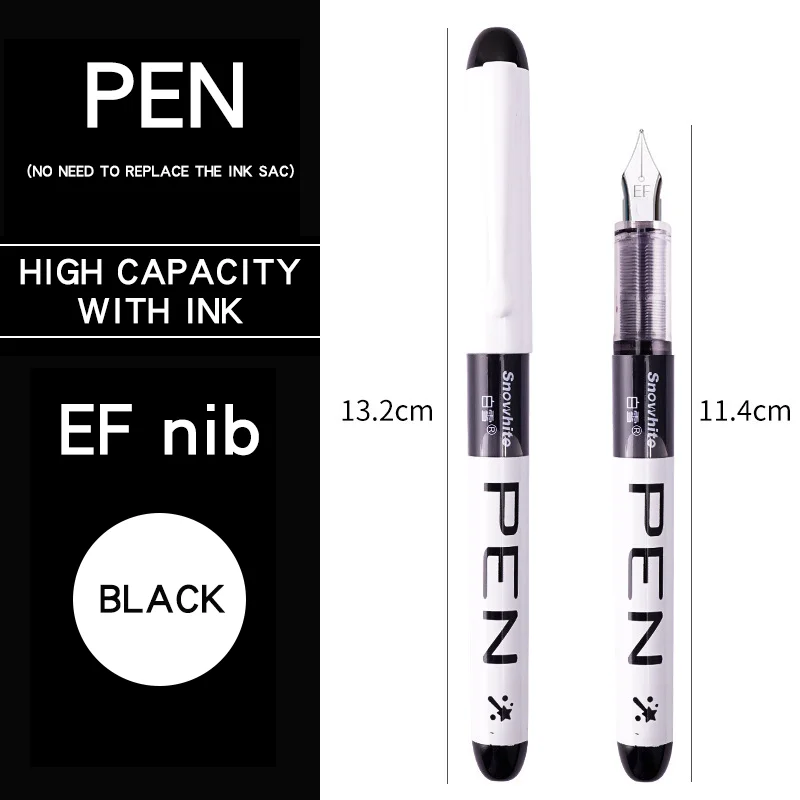 Vibrant Ink Fountain Pen Set - 8 Color Collection for Office & School - Stylish & Elegant Writing Essentials