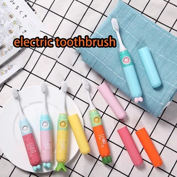 

Kids Portable Electirc Toothbrush Adult children creative electric toothbrush portable ultrasound couple kid cartoon travel set