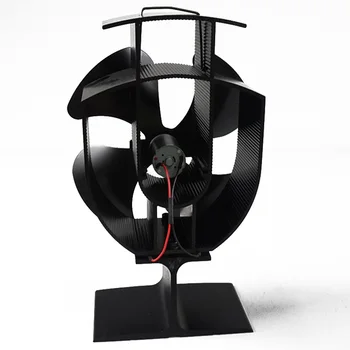 

Warm Air 4 Blade Heat Powered Stove Fan Wood Log Burner Fireplace Eco Friendly