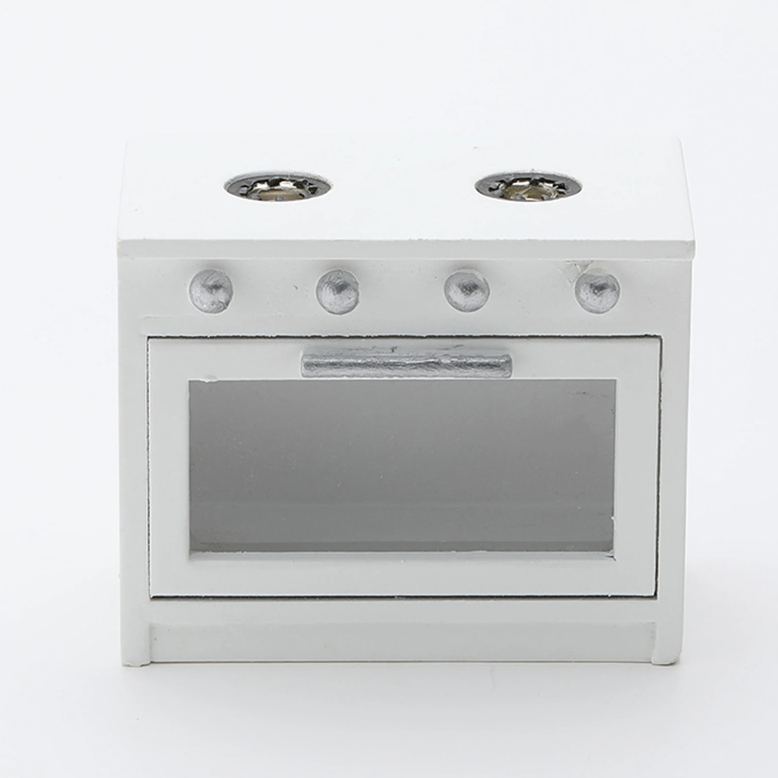 Kids Toy Mini Furniture Play Simulation Kitchen Gas Stove Model for Doll House Decor Birthday Christmas Gift