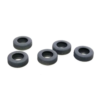 

5Pcs/set 1:87 HO Scale Simulation Big Truck Trail Side Sand Table Truck Tire - Black
