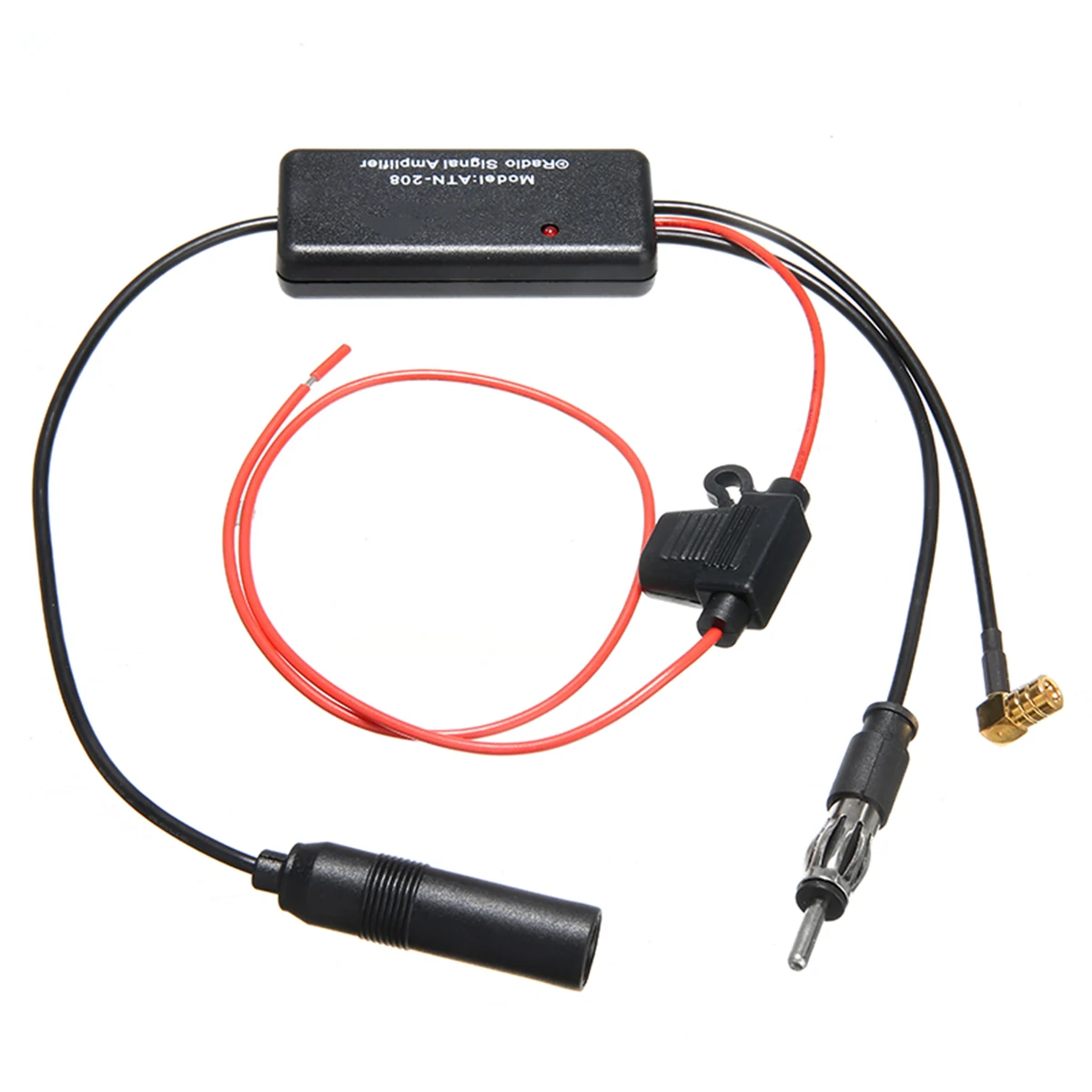 Для gps-антенны 1 шт. DC 10-15 в FM/AM DAB антенна сплиттер Кабель-адаптер SMB конвертер автомобильный радиосигналы 88-108 МГц Mayitr