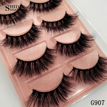 

SHIDISHANGPIN makeup false eylashes extension 1 box mink fake lashes 5 pairs lashes mink eyelashes natrual make up 3d maquiagem