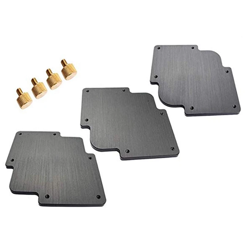 

3Pcs Round Corner Jig Bakelite Plate R Round Corner Radius Jig Router Templates Bakelite Plate Engraving Machine