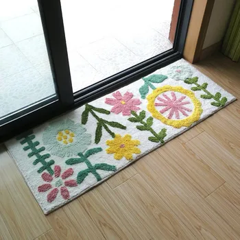

Bathroom Non-slip Floor Mat Cartoon Water Absorption Rug Doormat for Living Room