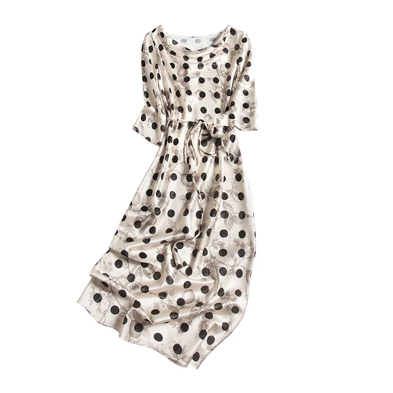 Dot Prints Dress Women's Young-Style Retro Swing