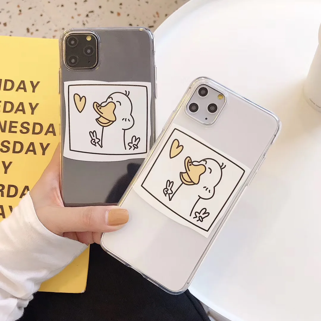 Чехол для телефона Super Fire с милым мультипликационным принтом Love Funny duck iPhone 11 pro MAX Xs