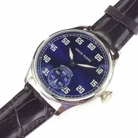 Vakuy-Reloj Mecánico Militar alemán auténtico ST3621, reloj luminoso de acero inoxidable con esfera azul para hombre, reloj de piloto de lujo, movimiento C1
