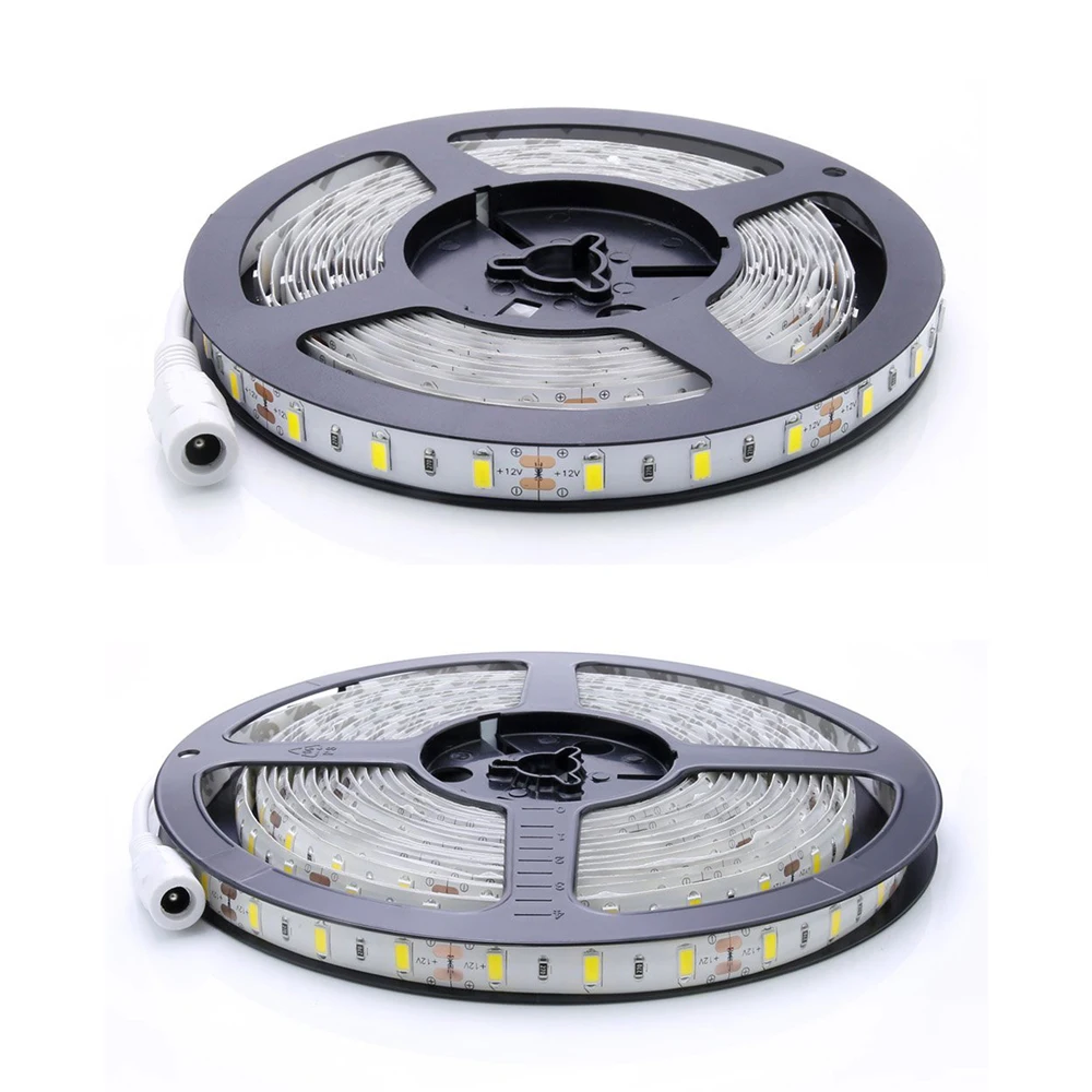 5M 5630 Cool White Non-Waterproof 300 Leds SMD LED Strip Lights DIY Lamps 12V 