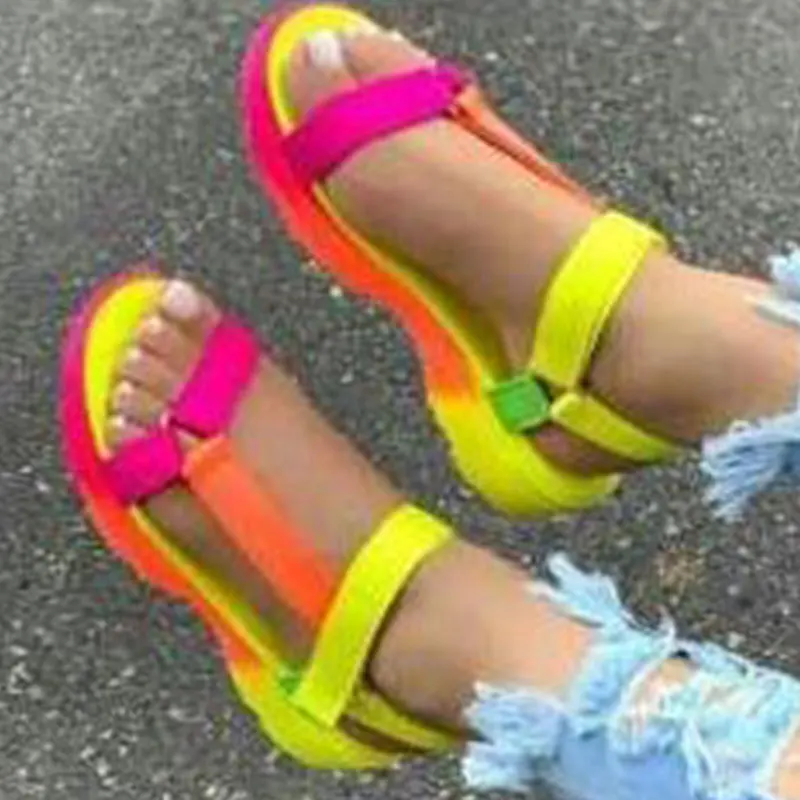 multicolor sandals