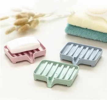 

Bathroom Wheat Straw Soap Dish Sponge Soap Dish Holder Storage Rack Drain Soap Box Tray Plate Holder