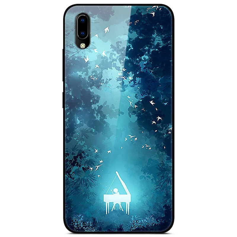 53 Роскошный чехол для VIVO Y91C, закаленное стекло, силиконовый чехол для телефона VIVO Y91C Y91 C Y93 Y91i, чехол s для Vivo Y91C Y 91C - Цвет: 53