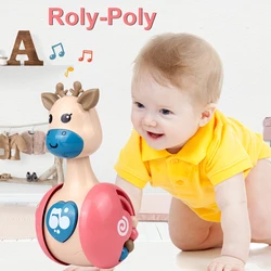 Kawaii – gobelet en forme de cerf pour enfants, anneau de dentition infantile, clochette à main, presse Mobile, hochet de jouet roly poly pour enfants 