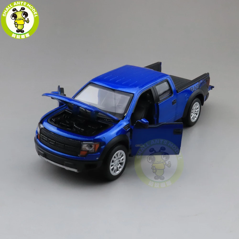 1/34 Ford F150 F-150 Raptor пикап литая модель автомобиля игрушки для детей Детское звуковое освещение Вытяните назад Подарки для мальчиков девочек