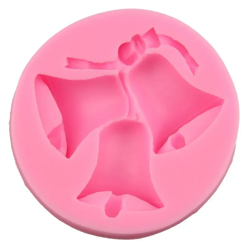 

3D Christmas Bell Silicone Candle Soap Fondant Mold Cake Chocolate Decorating Baking Mould Tool Craft