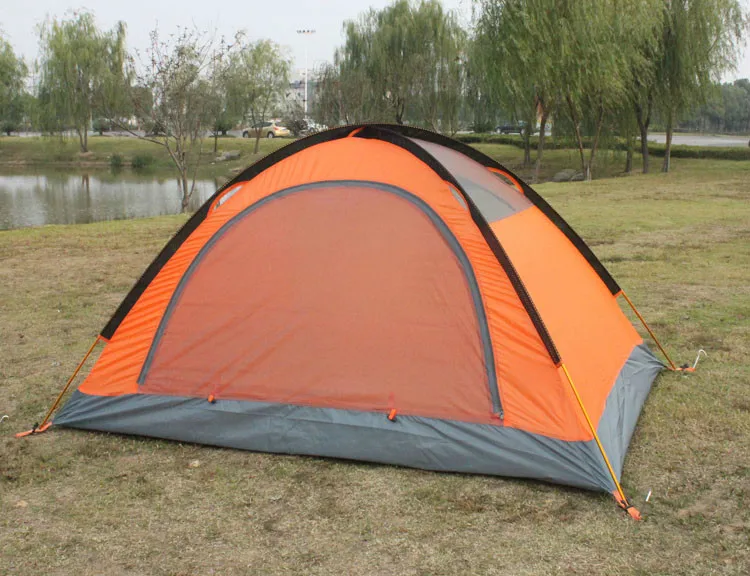 Палатка для кемпинга на открытом воздухе 2-3 человека двойная алюминиевая ремка для телефона защита от ветра, от дождя дикая палатка
