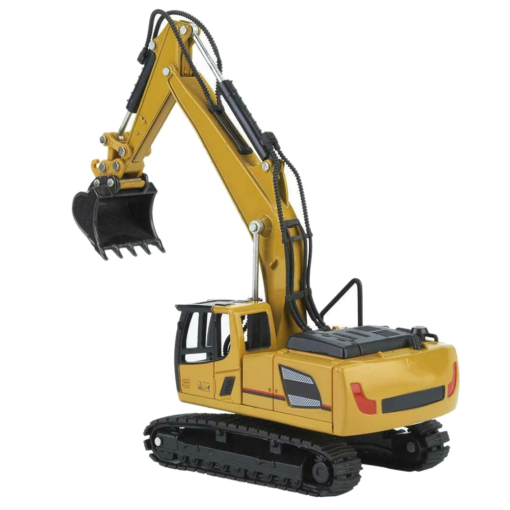 

1:60 HuiNa 1810 Simulation Free Standing Desktop Engineering Toy Navvy Alloy Construction Excavator Model Small Kid Gift