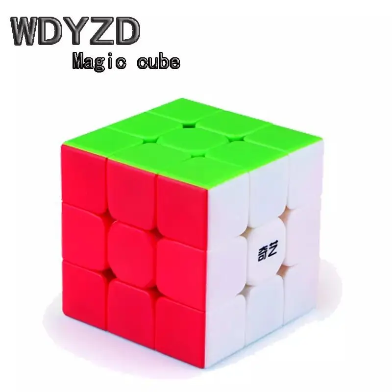 Wdyzd 3x3x3 Магический кубик Профессиональный 5,7 см красочные и гладкость без наклеек головоломки игрушки для детей взрослых в скоростной гонке - Цвет: Многоцветный