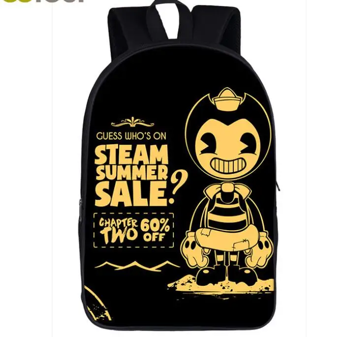 photo color Bendy and The Ink Machine, рюкзак для мальчиков и девочек, Мультяшные детские рюкзаки, известные игры, детские школьные сумки, рюкзак для книг - Цвет: photo color