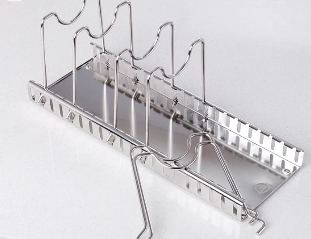 Skup Patelnia ze stali nierdzewnej pokrywka pokrywka stojak uchwyt łyżki kuchenka organizator przechowywanie łyżka do zupy spoczywa akcesoria kuchenne ze stali nierdzewnej