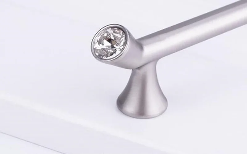 2pcs free shipping drawer handle knob Crystal Glass decorators furniture knob simple modern design Cupboard Pulls Drawer Knob Crystal Round Knob|Glass Handle for Furniture|Diamond Cupboard Pulls