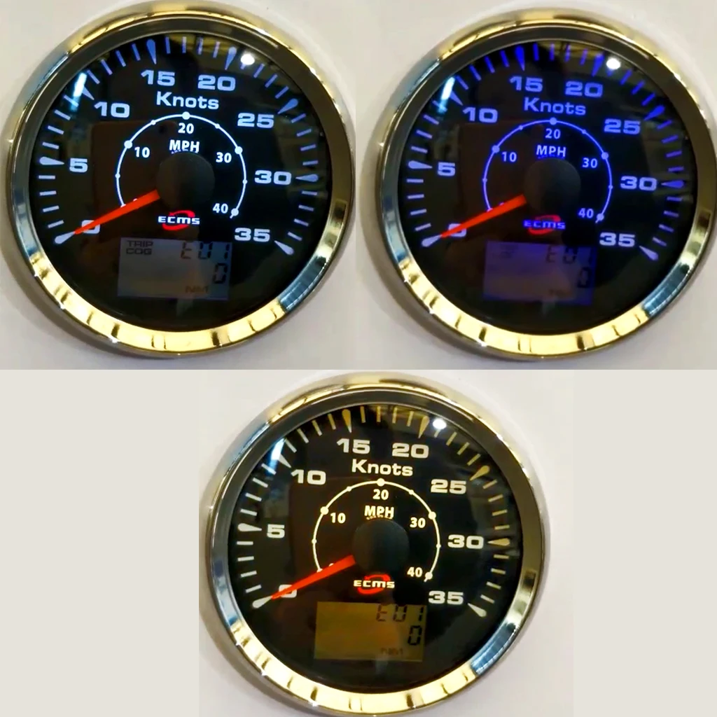 85 мм Водонепроницаемый морской автомобиль gps Спидометр Датчик 0-40 MPH 9-32V 0-35 узлов