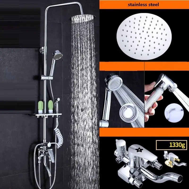 Version K Набор для душа Banheiro Lavabo Douchette Painel Doccia timna De Choveiro Regadera Electronica Ducha Douche Chuveiro Eletrico - Цвет: Version K