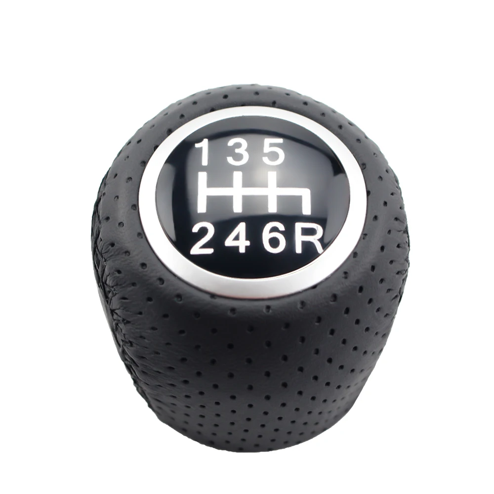 

5 speed 6 speed Car Shift Knob Gear Knobs Covered Leather For Fiat Grande PUNTO EVO FIAT PUNTO 2012 Car Styling Accessories