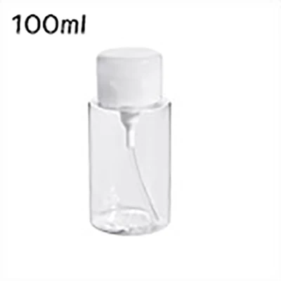 100/150/200ml Shampoo Lotion Storage Bottle Transparent Toner Container Pressed Jar Travel Business Trip Makeup Sub-bottling - Цвет: 100ml