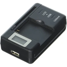 Chargeur de batterie universel pour téléphone portable, écran d'affichage LCD, avec Port USB, pour la plupart des Batteries Lithium-Ion=