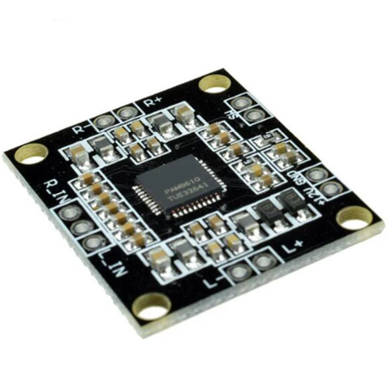 10PCS PAM8610 Digital Power Amplifier Board 2 X15W Dual Channel Stereo Mini Class D Power Amplifier Board
