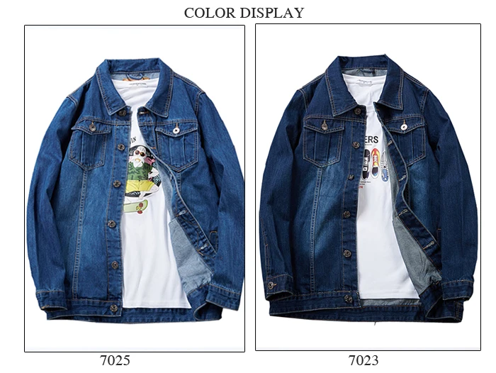 7XL 8XL 2019 осень и зима новый стиль Мужская Повседневная джинсовая куртка большого размера Золотой стиль индивидуальность мода Джинсовая