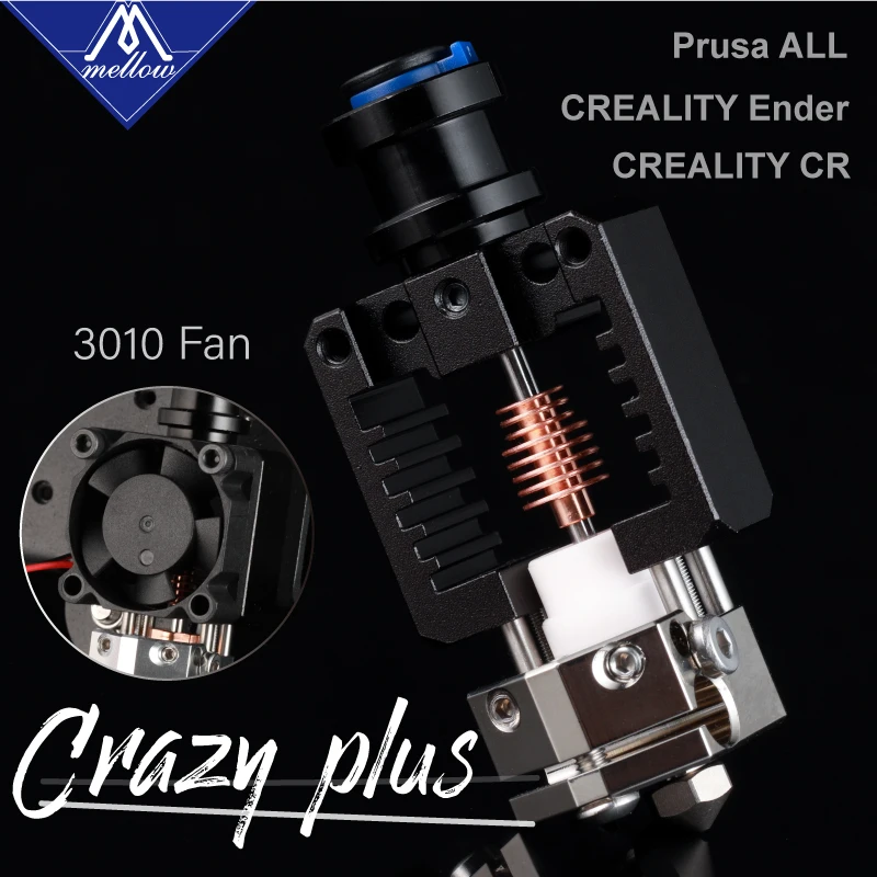 Полностью Металлическая Насадка Mellow NF Crazy Plus Hotend V6 для принтера Ender 3 ENDER 5 Pro CR10